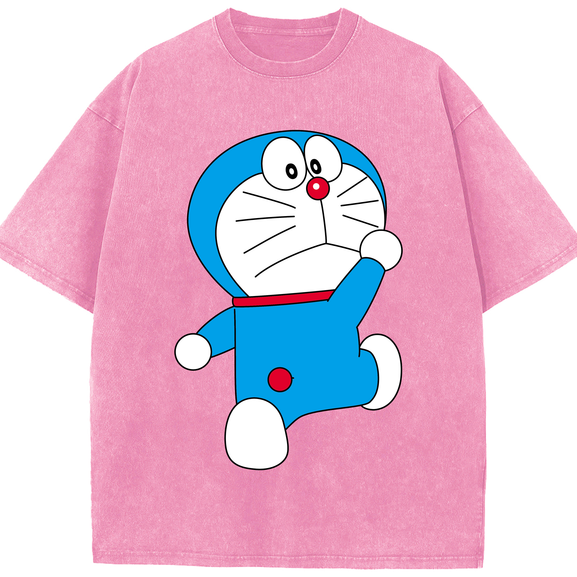 （画像用） ドラえもん Doraemon 綿100% ヴィンテージ風 半袖Tシャツ（フロントプリント）